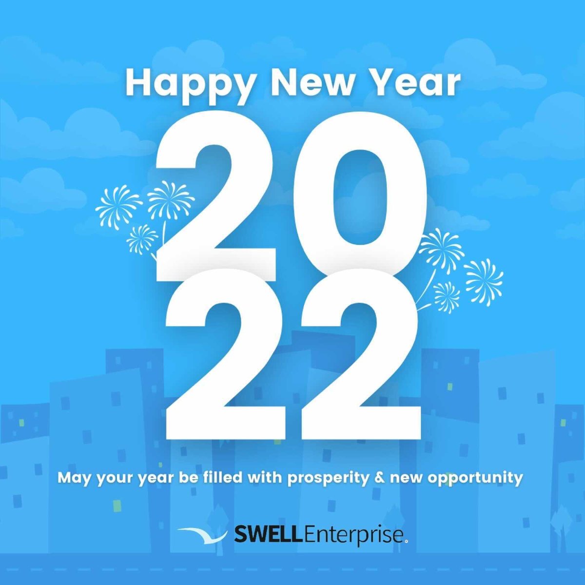 SwellSystems's tweet photo. New year, new opportunities, new growth, new adventure... Wishing you all the best that 2022 has to offer from all of us at SWELL Systems. 🎆
.
. 
#SwellSystems #entrepreneur #smallbusiness #smallbiz #businessowner #businesstips #projectmanagement #businessmanagement #busines... https://t.co/WoESSptdUf
