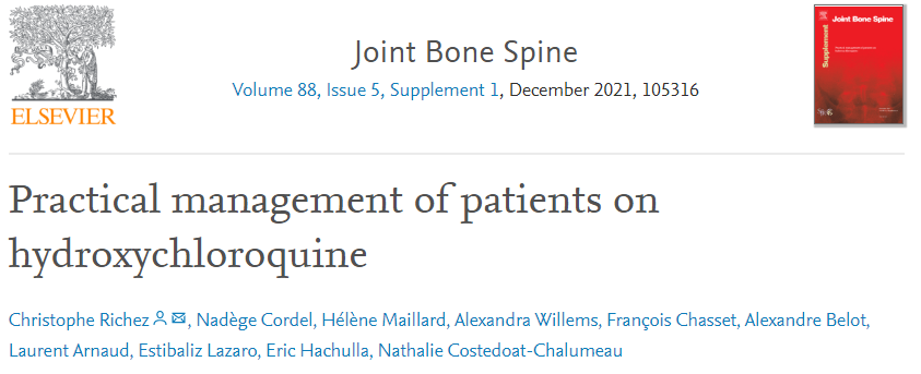 club_cri's tweet photo. 🆕 Proud to present the hydroxychloroquine management guidelines produced under our aegis 😊
« Practical management of patients on hydroxychloroquine »
⏩https://t.co/aXJNCUC5XJ

@crichez33 @contactfai2r @Lupusreference @FChasset @AlexandreBelot https://t.co/3EnJiRVHQd