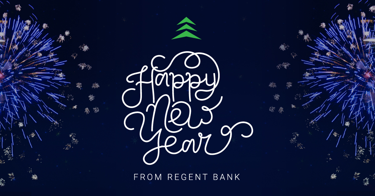 regentbank's tweet photo. We are so thankful for all of the new growth and opportunities this last year provided. We are even more excited for what is to come! Happy New Year from your Regent family! https://t.co/rJ1o5Agb3h