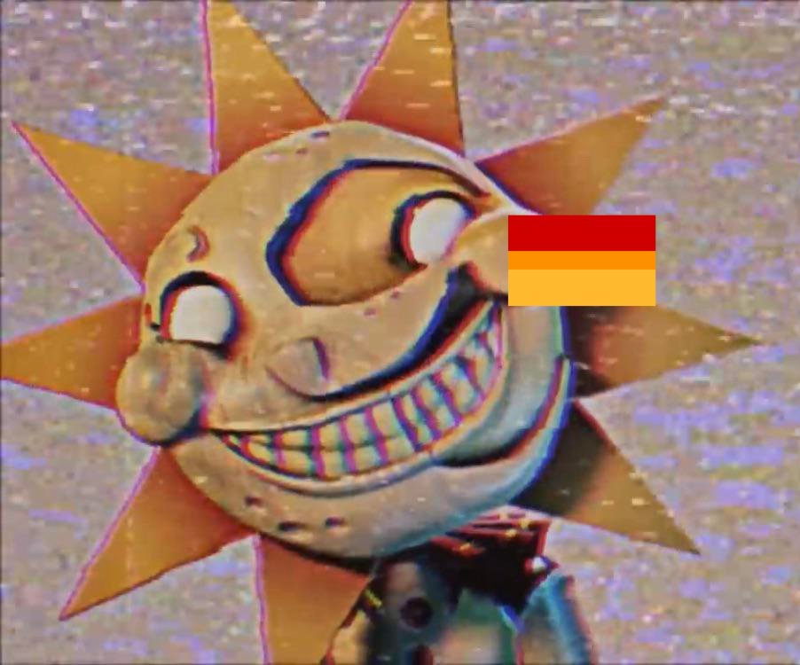 * happy new year! today's sun bisexual of the day, and the first one this year, is sundrop from fnaf! they are also aromantic, sungender and use he/it/sun pronouns! (all headcanons) ♡