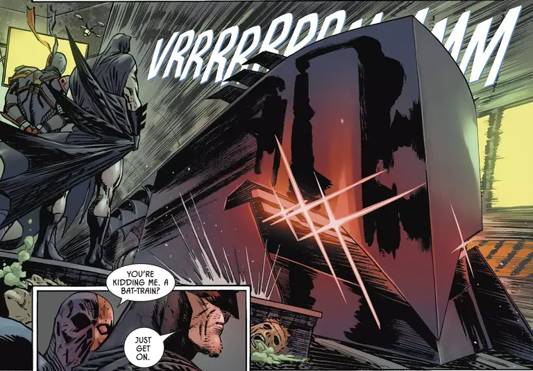 EFENos_'s tweet photo. ¿Sabías que? En Batman #92 (2016) se presentó uno de los nuevos vehículos del Detective de DC y ni se imaginan que es... El #BatTrain.🦇
Esto a raíz de que el escritor de la serie James Tynion prometió presentar un nuevo vehículo o gadget en cada número del cómic.🤯 https://t.co/X2J8mBzaeS