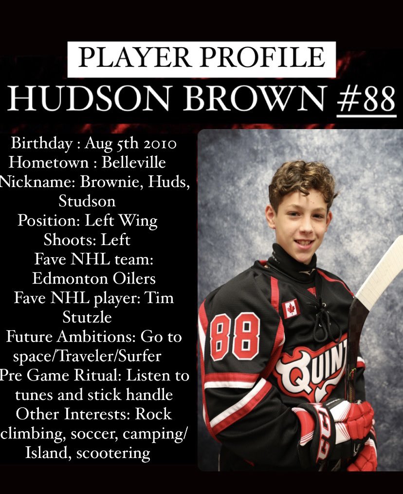 QRDU14AAA's tweet photo. Stampkrete Concrete Contracting Player Profile! π₯ π₯
π
Introducing U12 Quinte Red Devil
Hudson Brown #88
#qrd #omha #etahockey #quintereddevils #aaahockey #totalsportsquinte
@TSportsQuinte @QuinteRedDevil https://t.co/NkOgxR3glq