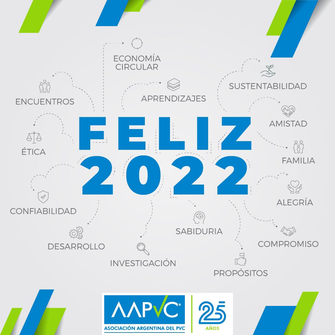 AAPVC's tweet image. ¡Por un nuevo año colmado de satisfacciones! ¡Deseamos un muy feliz 2022! ✨