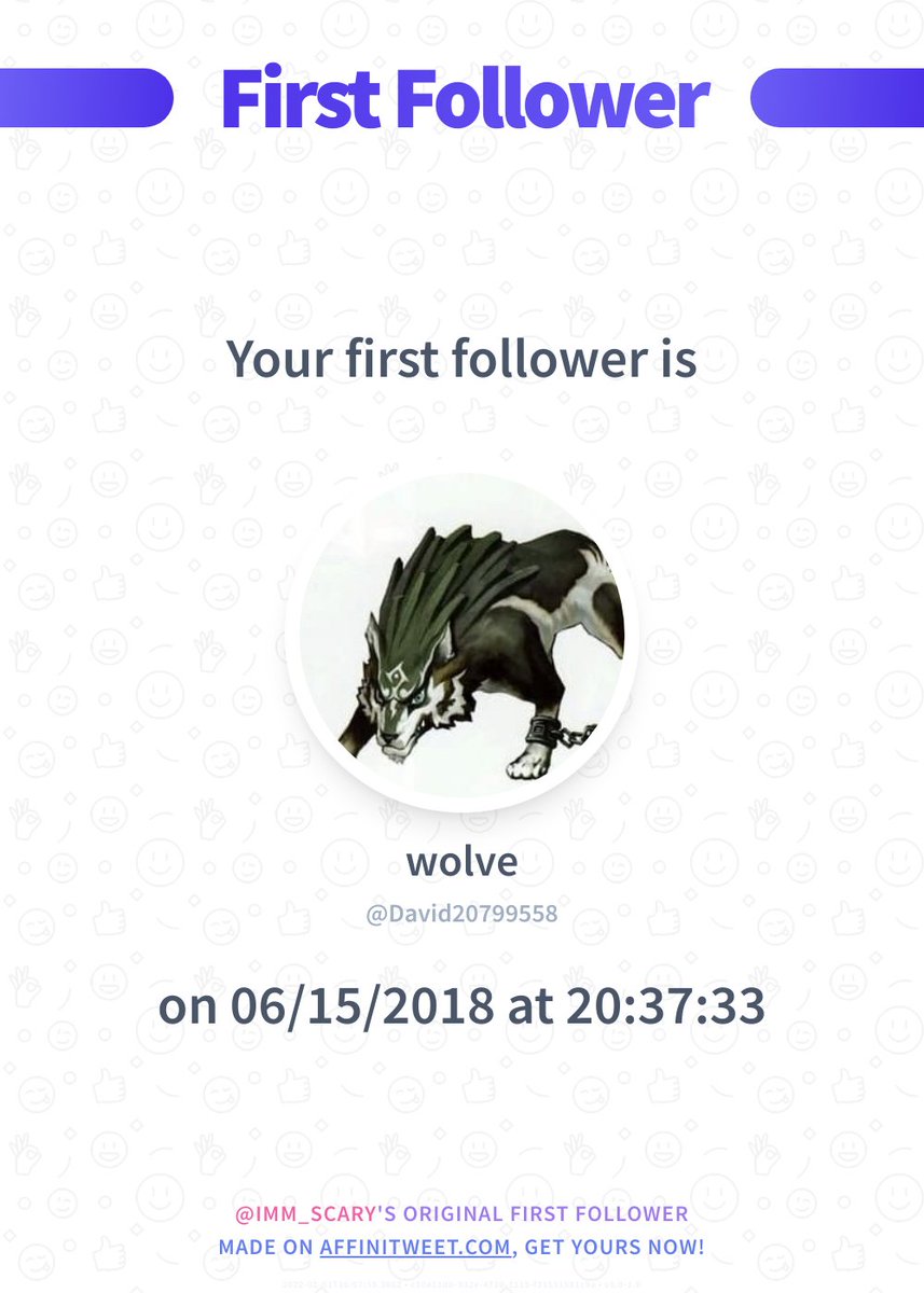 munkballs's tweet photo. ✨ First Follower

I just discovered my first follower on Twitter, it's David20799558 and they followed me on 06/15/2018 at 20:37:33!
Who's your first follower?

➡️ https://t.co/Zb4Xxx0m9j https://t.co/bCtYedVkyw