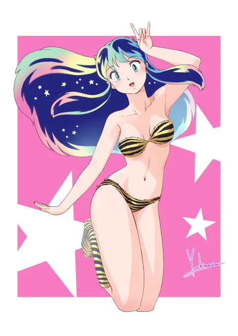 うわさのラムちゃんだっちゃ♪
#うる星やつら
#ラム
#初描き 