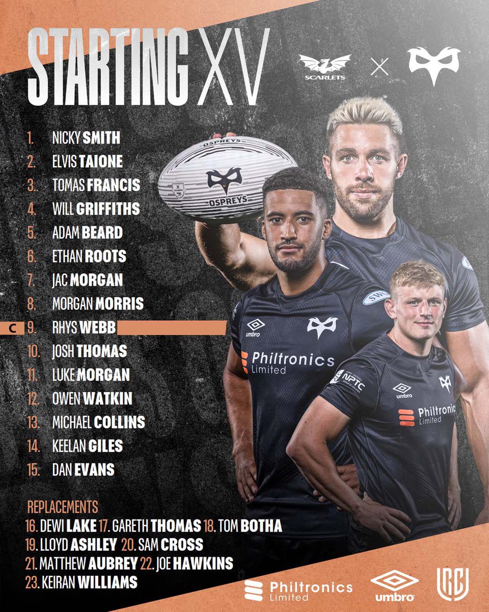 ospreys's tweet photo. 1 hour until kick off ๐
Ospreys as announced ๐ช https://t.co/sqfwAmeJHM