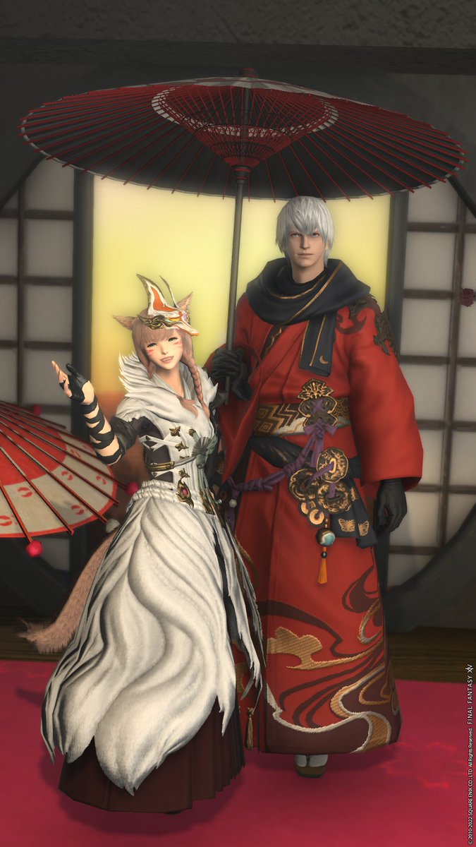 vivinyan_FF14's tweet photo. エオでも初詣いってきた! すごいひとであっとゆーまに酔った!
#LLVV #パンデモ神社 #XIV_PICTCLIP https://t.co/ut4aD3cAAl