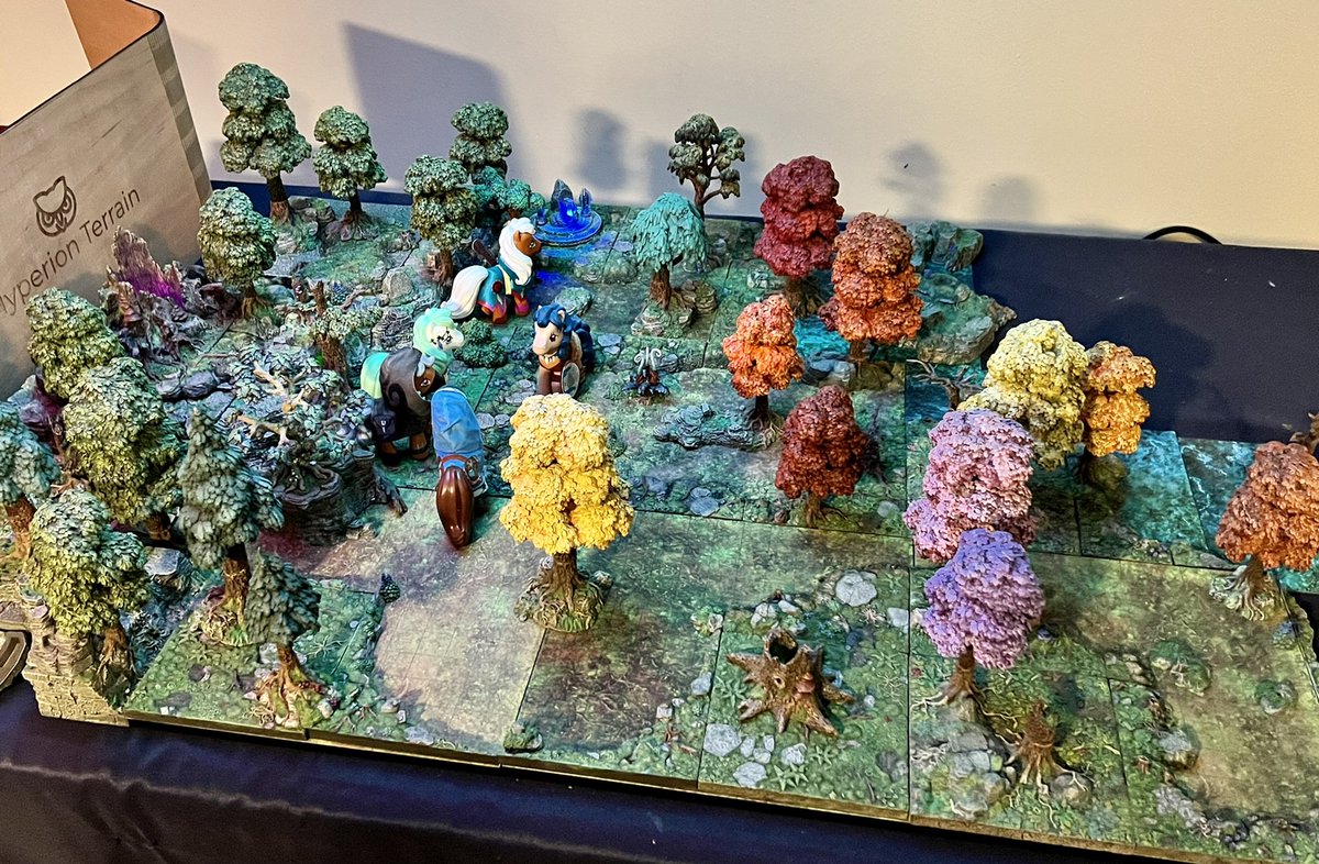 Hyperionpdx's tweet photo. She said she wanted to play Ponies today. Yes baby girl we can play ponies. @dwarvenforge @mylittlepony #dnd #dwarvenforge #mylittlepony https://t.co/mqNv1J1tuD