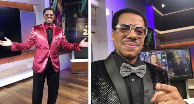 DeanMeminger's tweet image. Which tux jacket and glasses were best for the @NY1 New Year’s Eve show, Countdown to 2022?