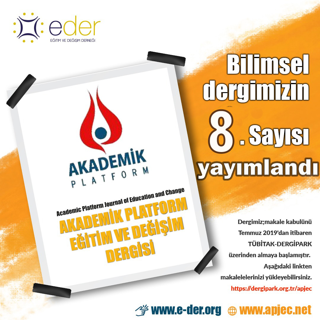 egitimdegisim's tweet image. Eğitim öğretim sahasında problemlerin tespit tasnif ve çözümünde yararlı olup yeni ufuklar açacağına inandığımz @AcademicPlatfrm işbirliğinde gerçekleştirdiğimiz hakemli #egitimdegisim dergimizin sekizinci sayısı çıktı👇
e-der.org/hakemli-dergi/
dergipark.org.tr/tr/pub/apjec 
#DergiPark