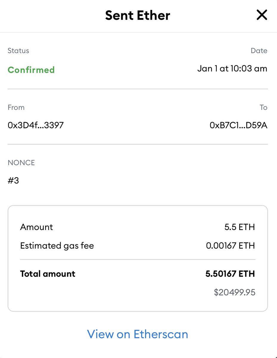 ✨ DAY ONE ✨ 

What better way to start the new year than by helping girls around the world go to school? So we have officially donated 5.5 ETH to the <a href="/MalalaFund/">Malala Fund</a>. That is over $20,000 as of right now. 

Thank you all for helping us raise such a meaningful amount of money! ♥️