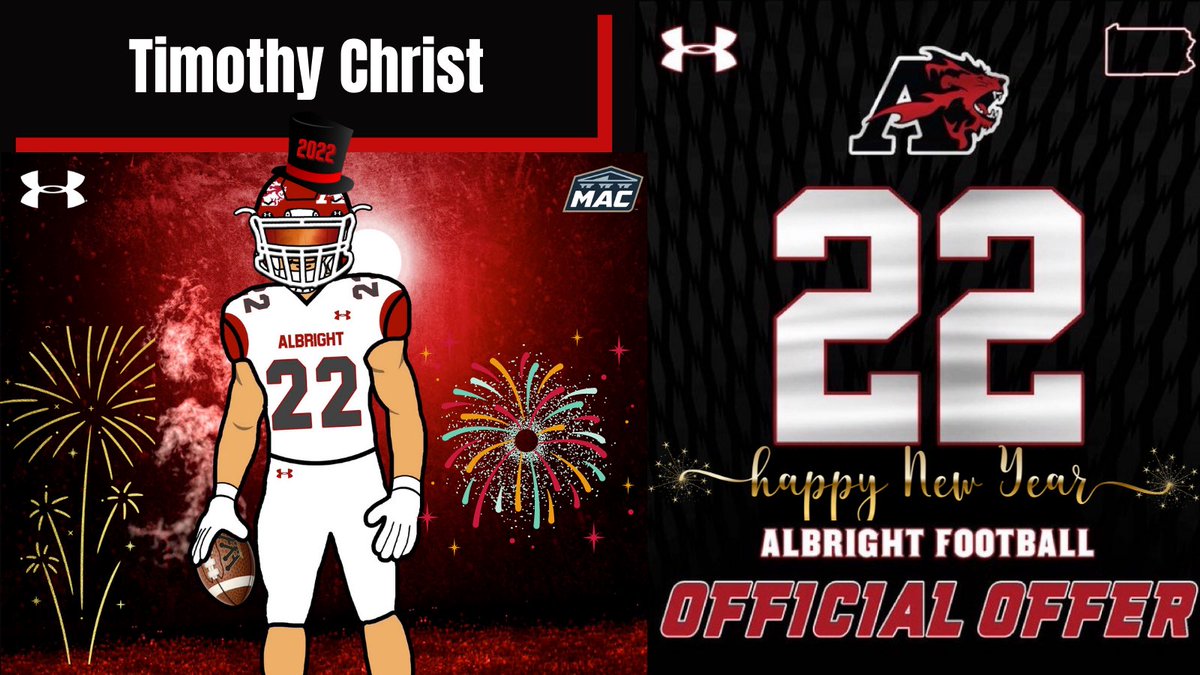 timchrist07's tweet photo. Extremely grateful to have received my third offer from Albright College!!!! Thank you @CoachWeaverAC https://t.co/ZtB1cN4723