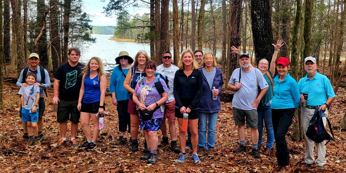 SC_State_Parks's tweet photo. We've got #FirstDayHikes going on all across SC! Here are some photos from an awesome first day hike and scavenger hunt at Hickory Knob with Ranger Jessica! Looks like tons of fun! Share your adventures using #StepsInSCStateParks or #FirstDayHikes! https://t.co/JfF2f4pIkN