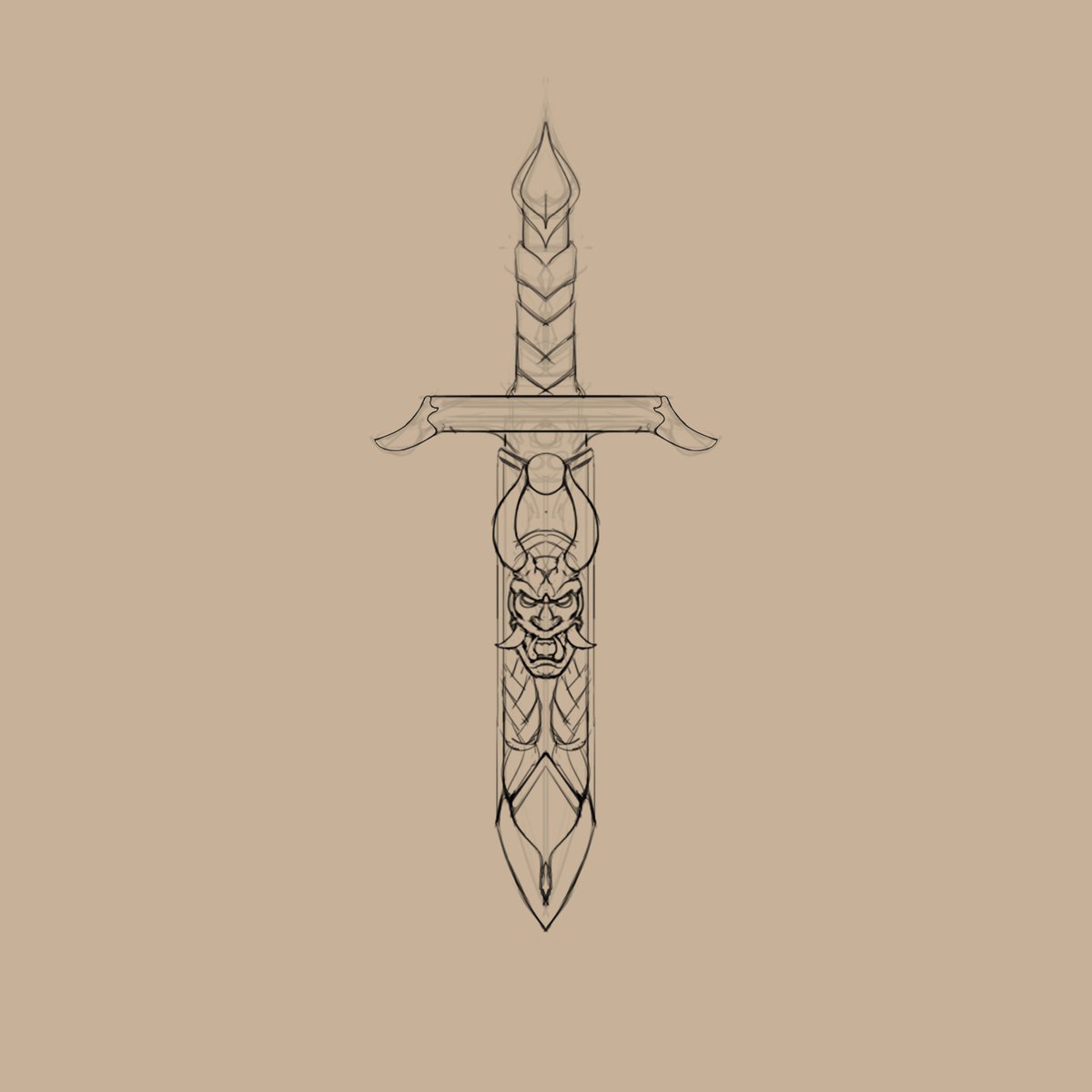 KatjaSwann's tweet photo. Trevini's bow and dagger. #props #sketches https://t.co/JnhuqTU0ew