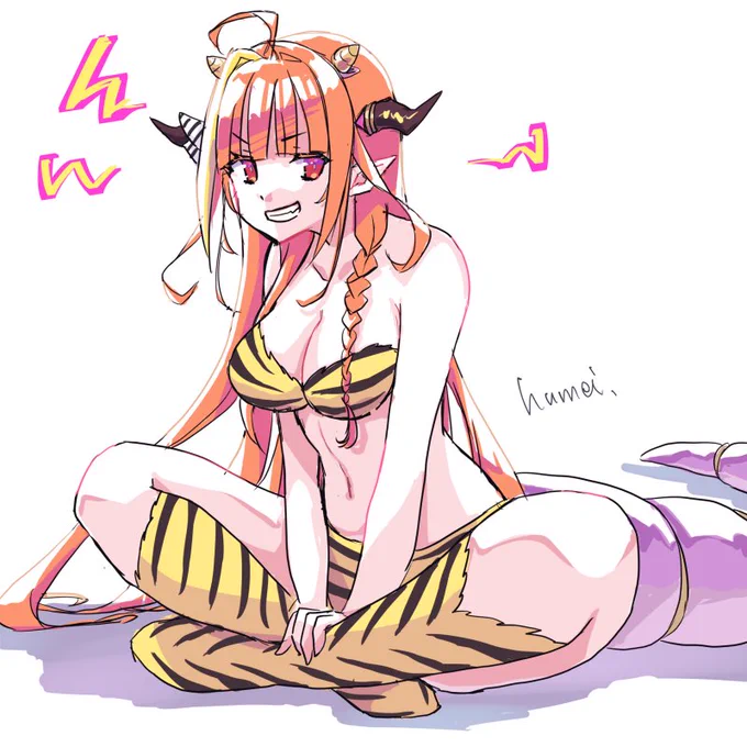 ラムちゃんコス会長見たら自分も描きたくなってしまった
#みかじ絵 