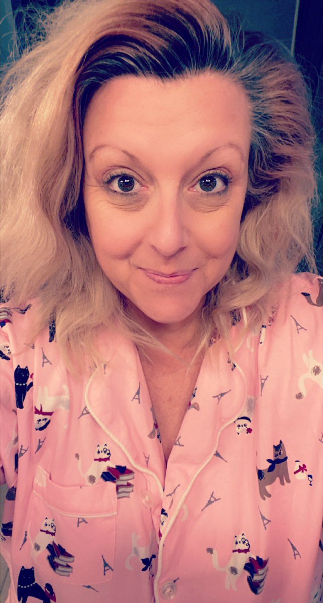 Here’s the raw and real… I’m exhausted. Have bags for days from caring for my father. But I love these <a href="/PajamaGram/">PajamaGram</a> jammies my husband got me. Highly recommend!!!!! 💗🖤💗