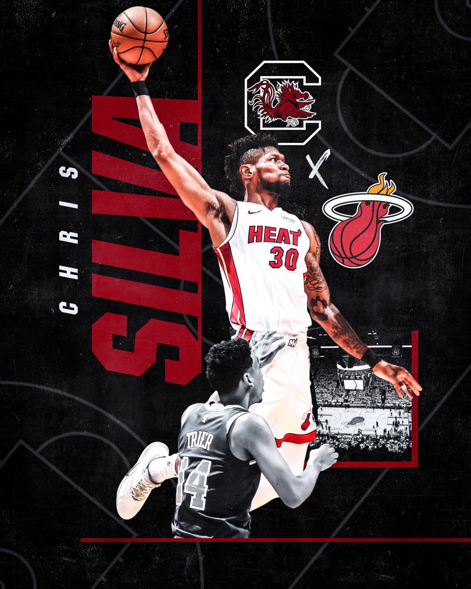 SC_Recruits's tweet photo. Congrats to our guy @SilvaObame - back in South Beach! @MiamiHEAT
#NBAGamecocks https://t.co/FsLx4Gd66b