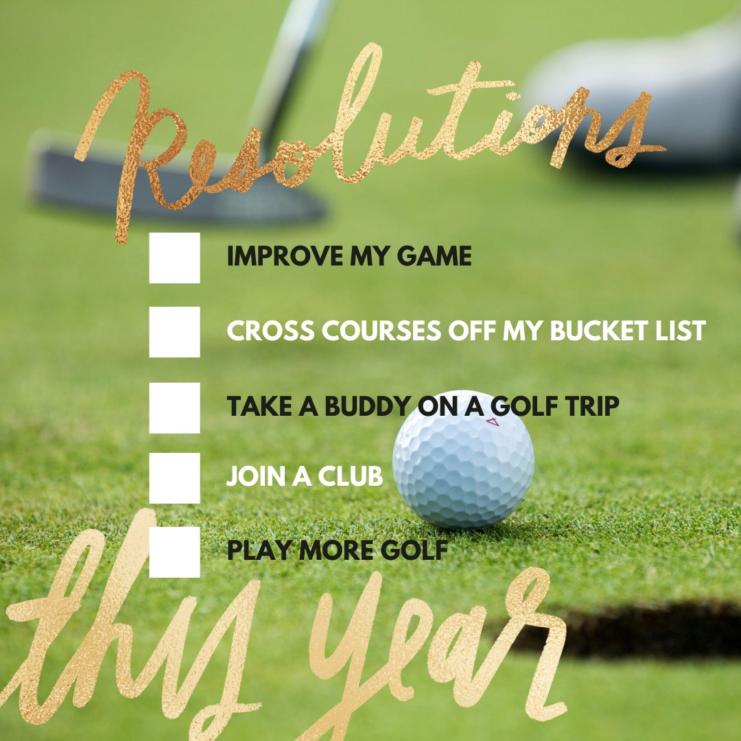 Starting off the new year right! What's on your golf resolution list this year? ⛳
