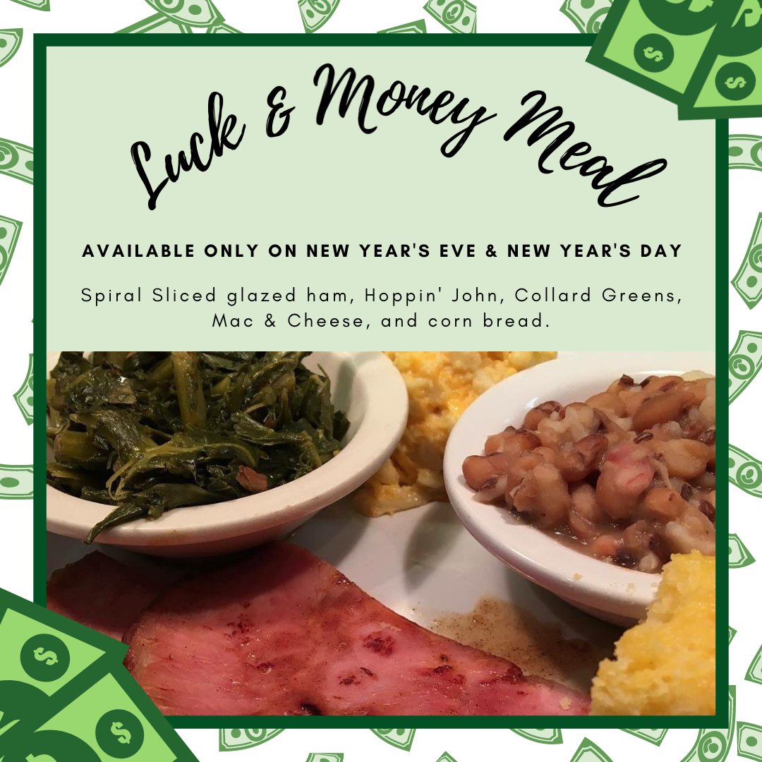 Are you ready for 2022? Celebrate the new year right with our Luck &amp; Money meal today from 11:00am-2:30pm &amp;⁠
4:30pm-7:30pm.