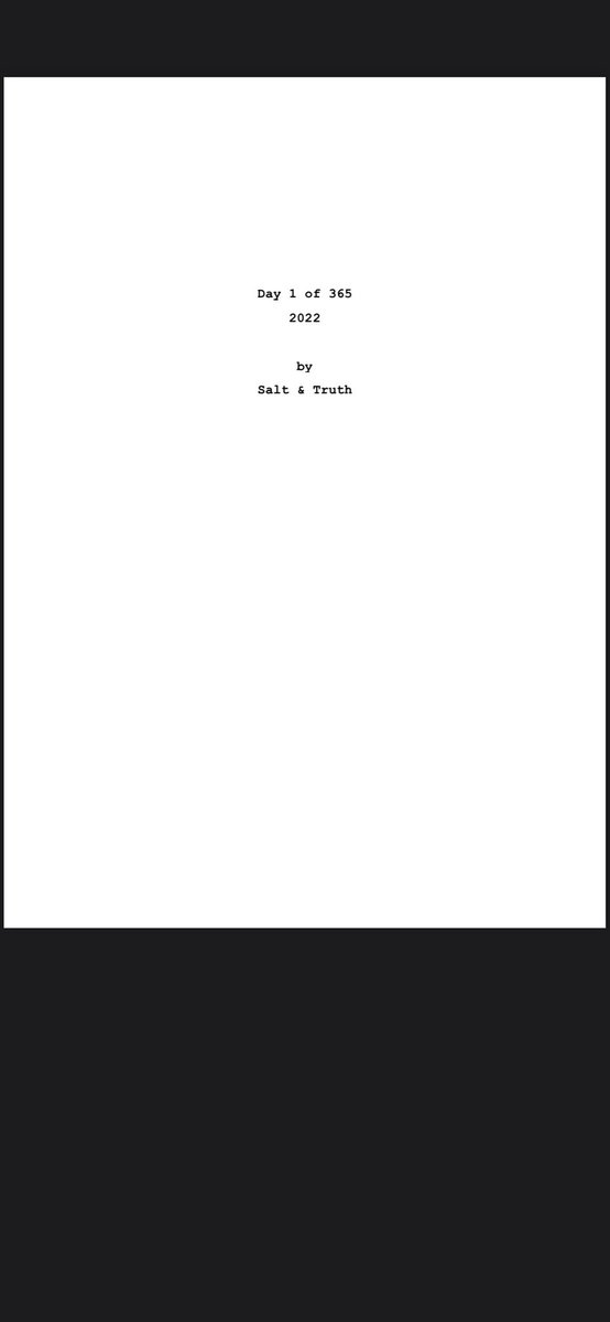 Happy new year #saltandtruth