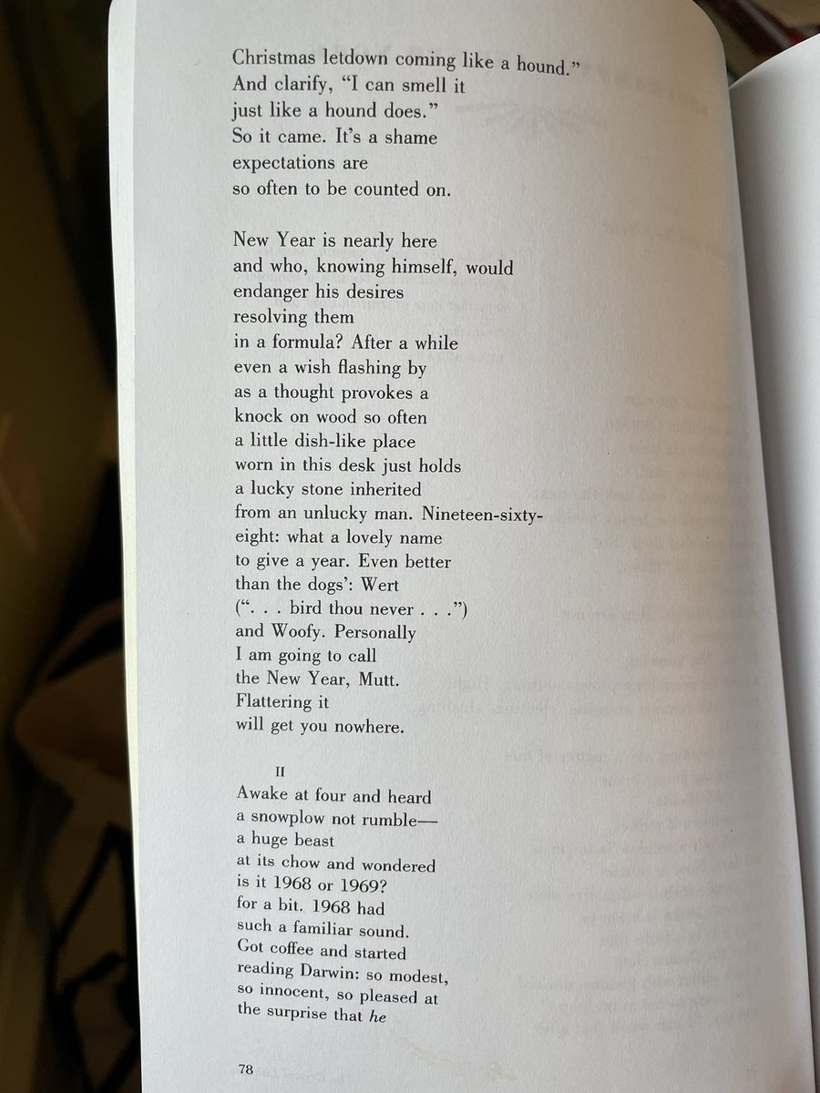 kjavadizadeh's tweet photo. James Schuyler. “Got coffee and started / reading Darwin: so modest, / so innocent, so pleased at / the surprise that *he* / should grow up to be *him*. How / grand to begin a new / year with a new writer / you really love.” https://t.co/uiMVPY95NJ https://t.co/XyUnOmaMlO