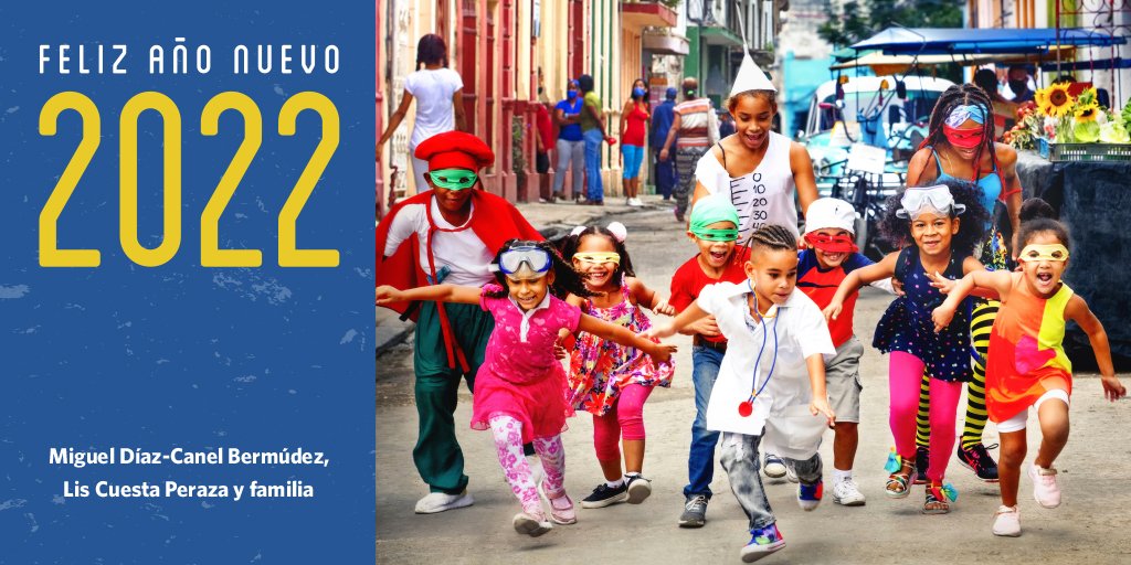 DiazCanelB's tweet photo. ¡Bienvenido el futuro: saludable, impetuoso y alegre! ¡Revolucionariamente lo soñamos y lo haremos! #CubaVive https://t.co/dWeRHyOvDI