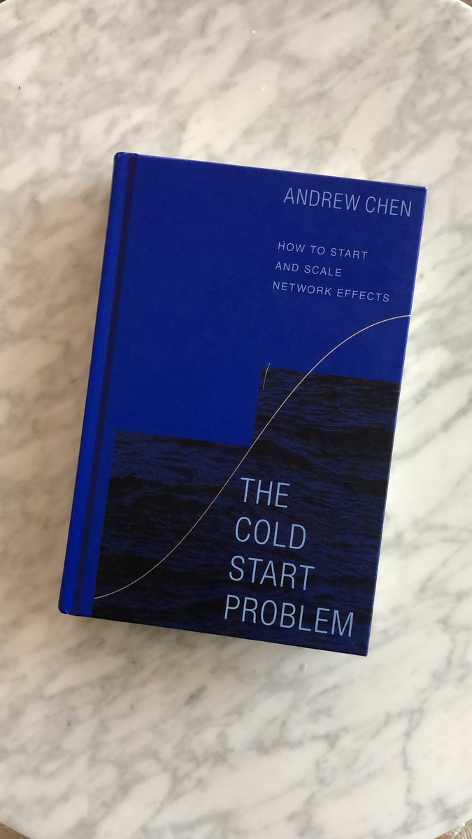 jbrod's tweet image. Just finished the #coldstartproblem. A literal playbook for anyone in, or thinking about, a biz with network effects. The most notes I’ve made in a book’s margins since college. Huge thanks and congrats to the brilliant @andrewchen