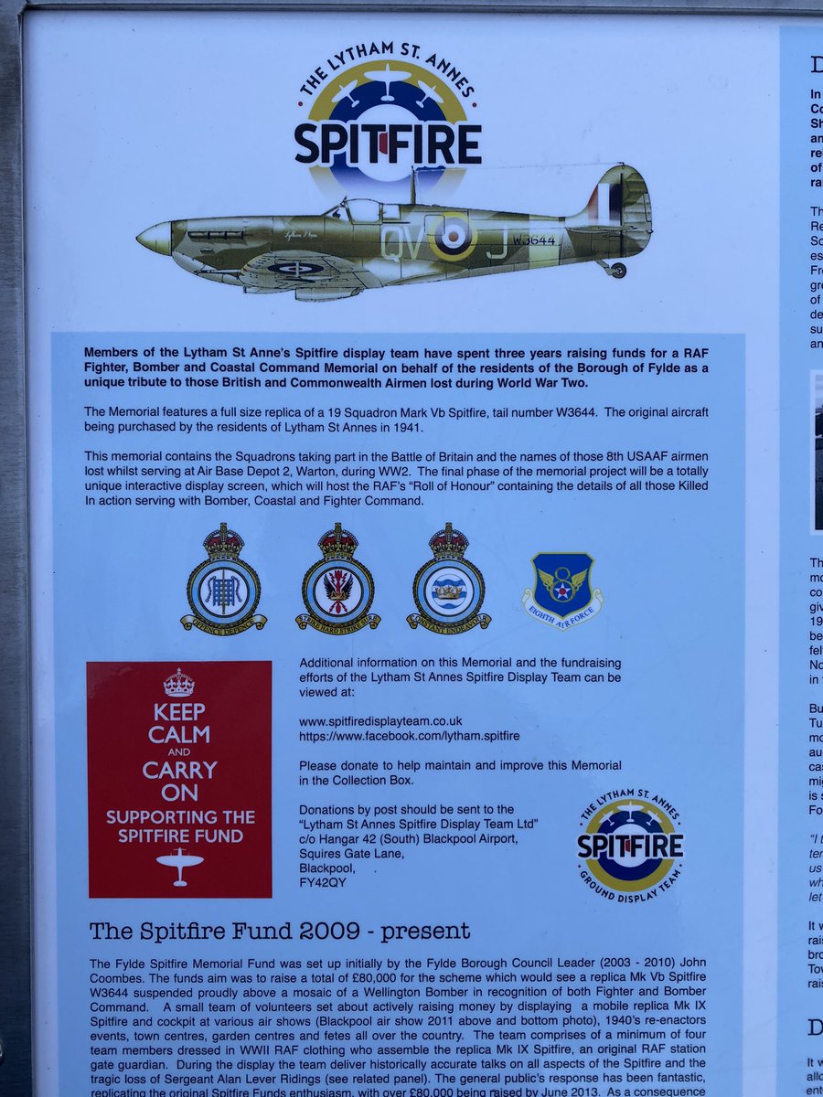 Astleyjp's tweet photo. Happy New Year all. Went to visit the Lytham St Anne’s Spitfire to blow the cobwebs away today. One for @James1940 and all IC!
#WeHaveWays #HNY #markVb https://t.co/rf9qt7uNxr