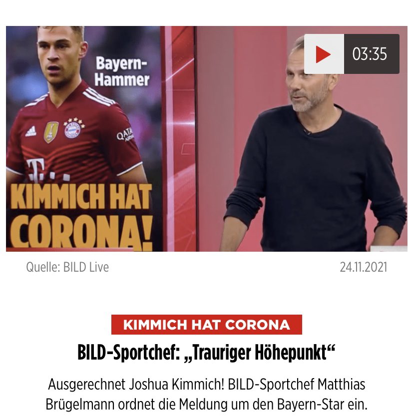 ben_buerger's tweet photo. #klopp vs. #kimmich bei @BILD 
Gleicher Befund, diesmal kein „Hammer“ oder „trauriger Höhepunkt“  trotz Klopps Aussagen im Vorfeld. https://t.co/my4QUVneKM