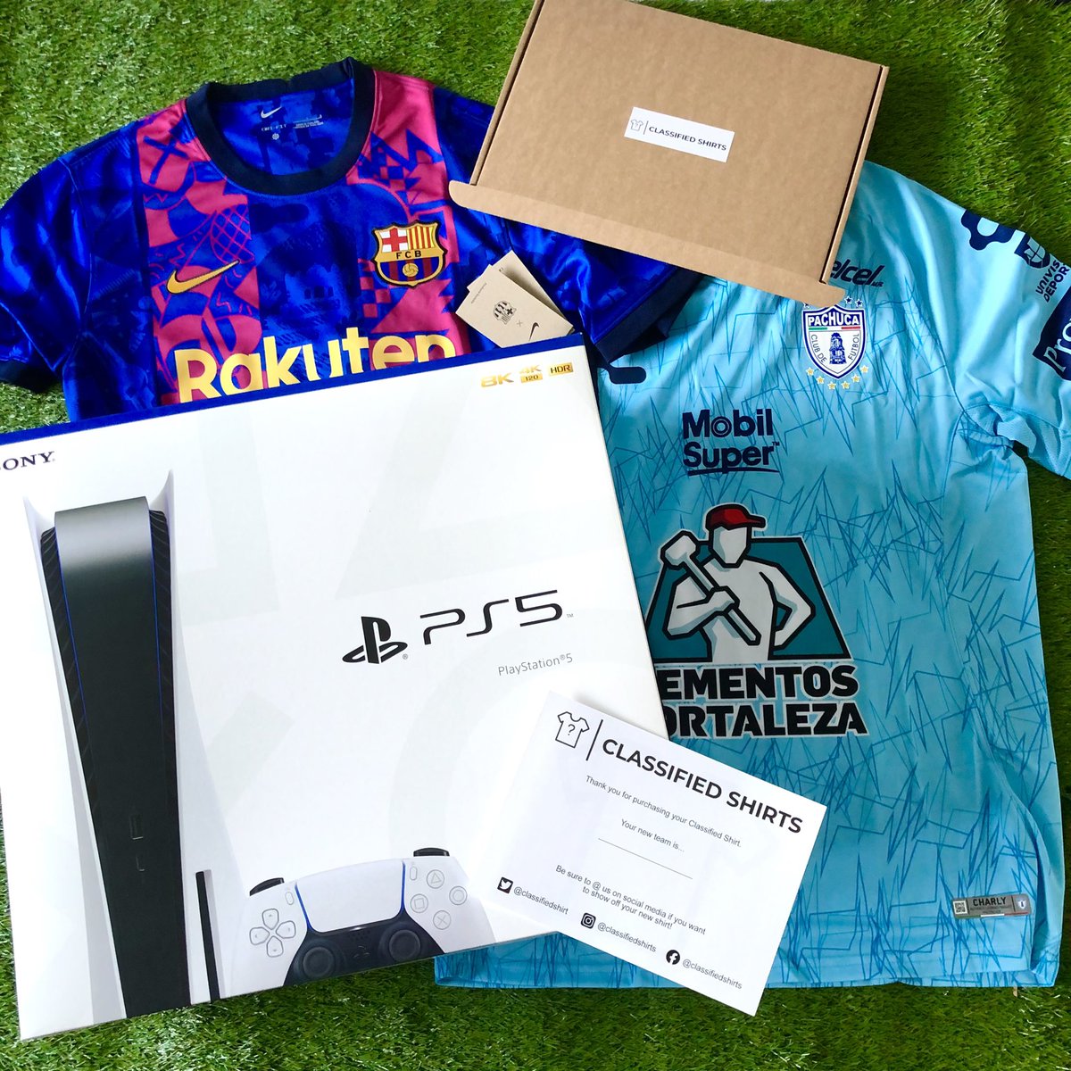🚨2022 Special! 🎮🚨

Until midnight Monday, anyone that buys a Classified Shirts Box, has the chance of getting a PS5 with their order! 🔥

Get your Classified Shirt here ⬇️
🔗ClassifiedShirts.co.uk