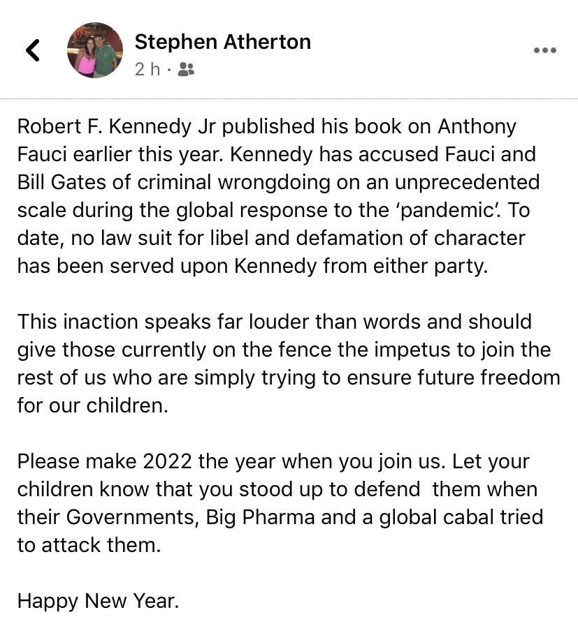 VoiceStephen's tweet photo. A call to action for 2022..... Thank you to local solicitor @steviatherton for this pertinent New Years Message #StephensVoice #YourVoice #EnoughIsEnough #Together #HoldTheLine https://t.co/Q9FC7xZC6Z