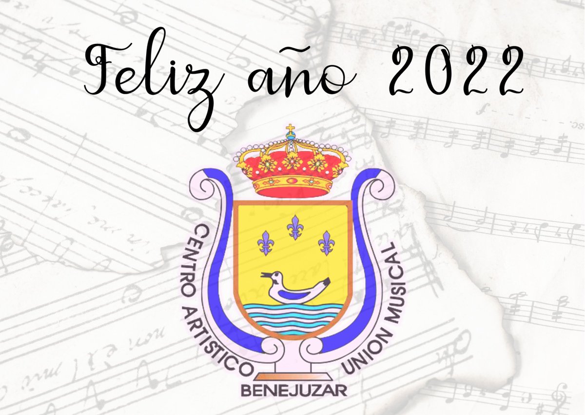 CAUMB's tweet photo. Feliz y próspero año 2022, de parte de la gran familia que es el "Centro Artístico Unión Musical de Benejúzar".
Esperemos que este nuevo año nos traiga muchísimos momentos de buena música 🥰 https://t.co/gZ6Gwv2k70