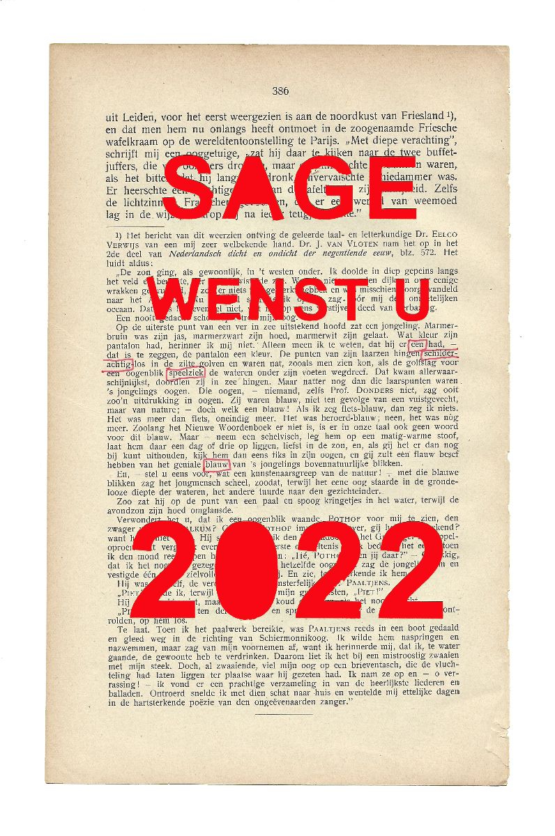 SAGEart's tweet photo. Beste wensen voor 2022 - https://t.co/w1pgXRAn2T https://t.co/RrzCffBsz9