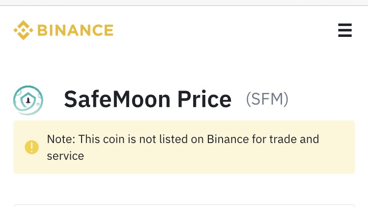 <a href="/cz_binance/">CZ 🔶 BNB</a> #SAFEMOON maybe? 🤔