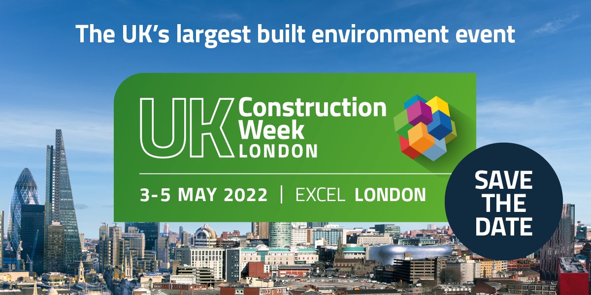 2022 - The launch of UKCW London

Save the date -> 3-5 May 2022
At the @ExCeLLondon

Don't miss your chance to experience 1000s of products, 100s of exhibitors &amp; a series of topical seminars

Register your interest | bit.ly/3ba90vQ

#UKCW2022 #construction #eventprofs