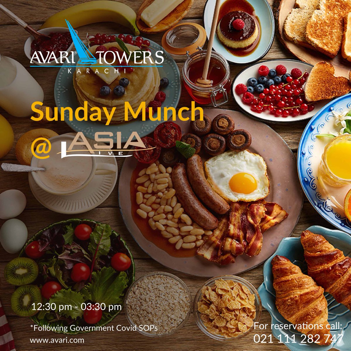 AvariTowers1986's tweet photo. Celebrate 🎊 First Weekend of the New Year! 🎆 🙂

In Asia Live, enjoy the much-anticipated Sunday Munch 😋 with a wide range of cuisines. 

#avaritowers #sundaymunch #delicious #weekend #variety #sundaymunch https://t.co/xINAKawciB