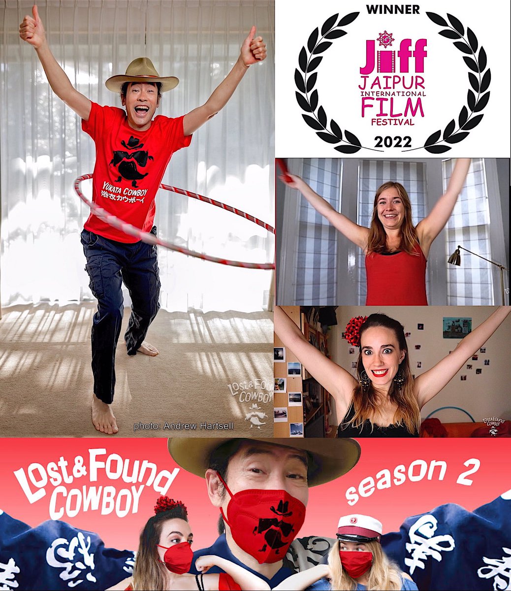 HAPPY NEW YEAR!  Thanks <a href="/JIFFJaipur/">Jaipur Int Film Fest</a> for awarding us! <a href="/filmwritr4/">Chris Hadley</a> #India #Jaipur #festival  #award #webseries #comedy #standup #flamenco #lockdown #covid #uplifting #friendship
#crossculture #Tokyo #London #Mardrid #globetrotter #hulahoop
#onlinetw #lostfoundcowboy #yukatacowboy