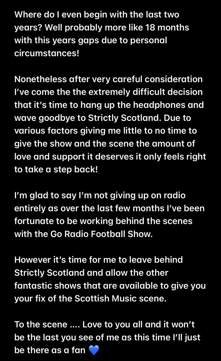 As the saying goes … all good things must come to an end 🎙💙