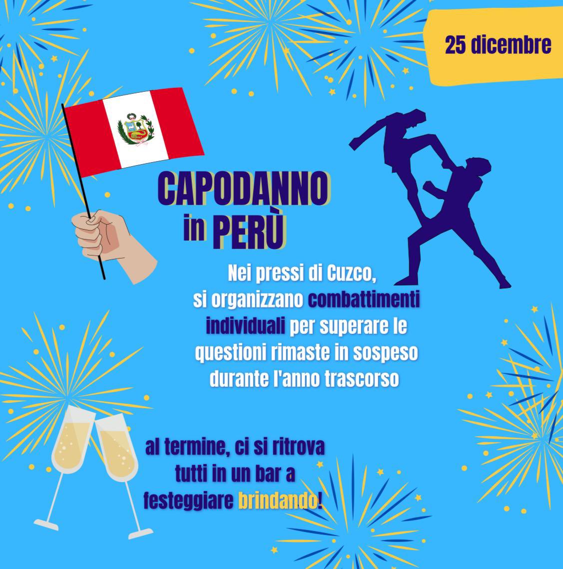 🥳 CAPODANNI NEL MONDO 

Scoprite le tradizioni di capodanno nel mondo con MSOI Milano! 
Augurandovi un sereno e felice anno nuovo, abbiamo scelto di portarvi con noi e farvi conoscere alcune tradizioni per celebrare l’inizio del nuovo anno in diverse culture del globo!🎆🥂
#msoi