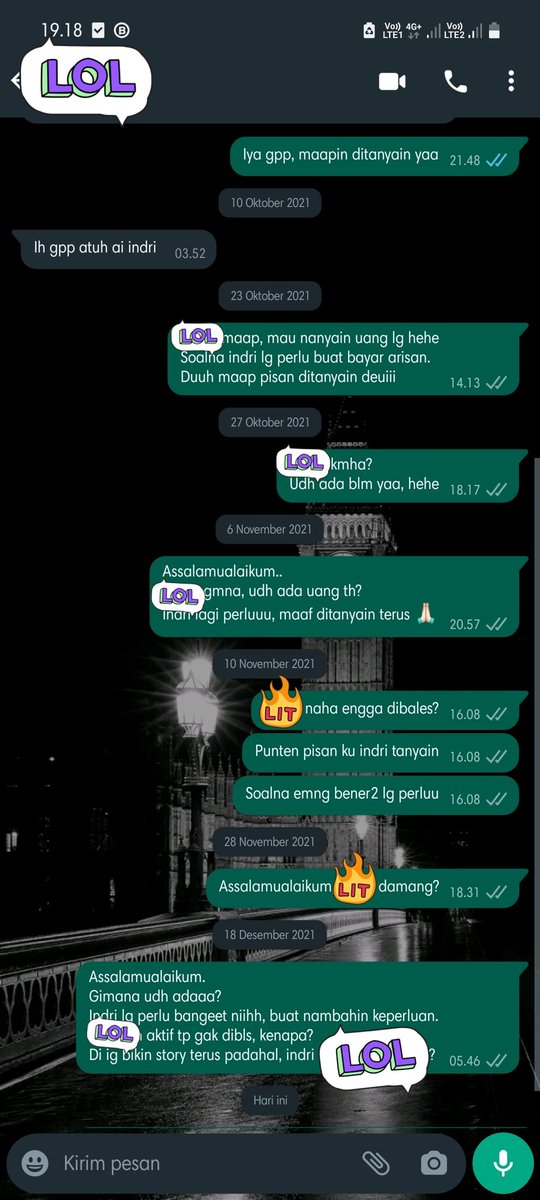 indrinfzh's tweet photo. Udh kaya ngemis yaAllah, padahal pas minjemnya mohon2 wkwk
Semoga rezekinya dilancarin biar bisa bayar hutang yaa 😌 https://t.co/H7ZCOlEgin