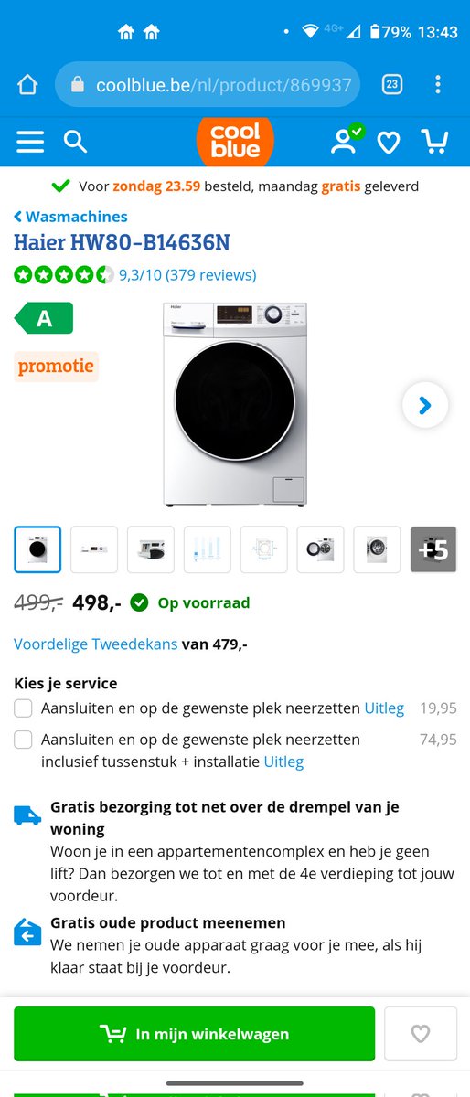 Damientindemans's tweet photo. @Coolblue_BE Komt wel vaker voor bij jullie denk ik... https://t.co/jsldFLHAz1