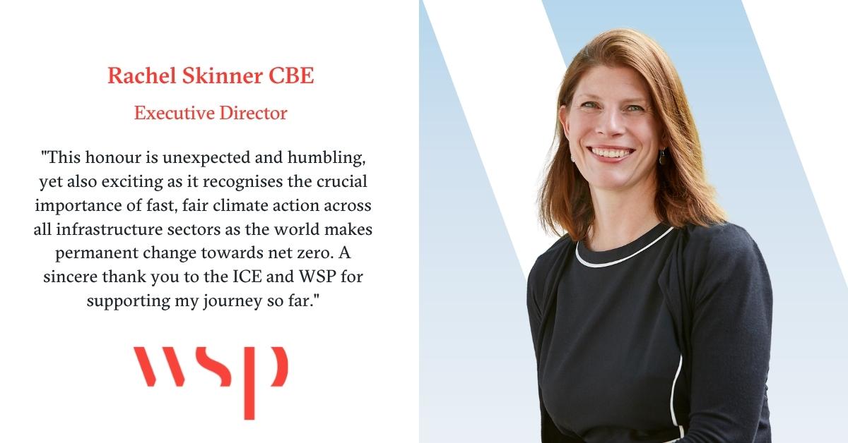 WSP_UKI's tweet image. .@WSP_UK is delighted to announce that @Rachel_Skinner has been recognised in the 2022 New Years Honours List with a CBE by Her Majesty The Queen, for services to #Infrastructure.

Many congratulations Rachel!

@ICE_Engineers #WeAreWSP #ShapingZero 

bbc.co.uk/news/uk-598096…