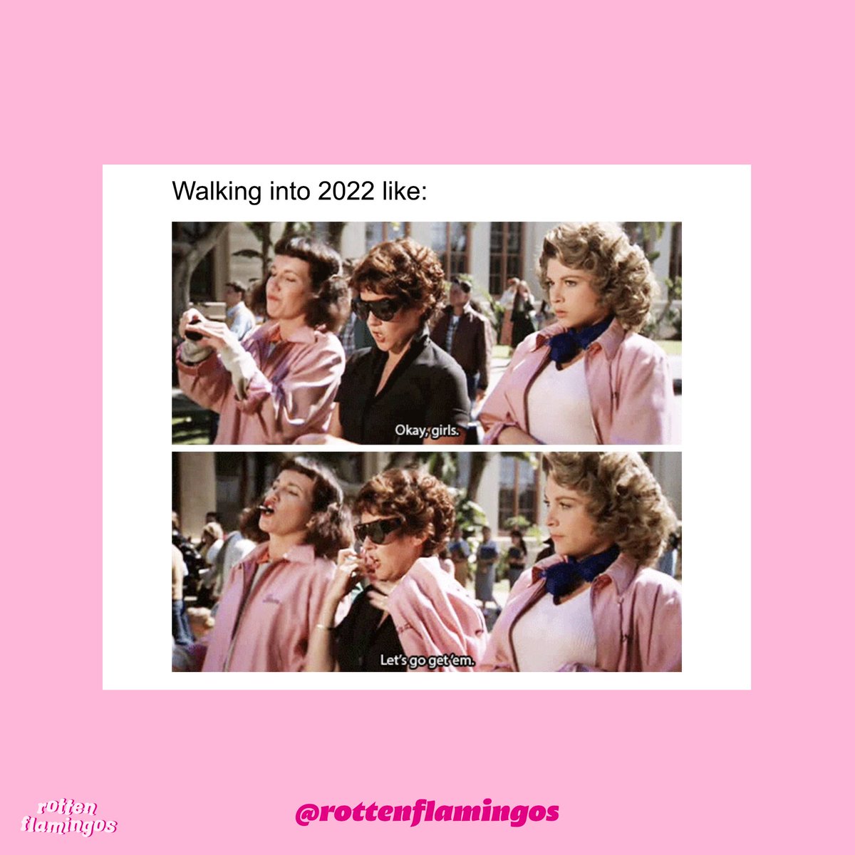 rottenflamingos's tweet photo. 🥂✨️ 2022 Energy 🥂✨️ 

2022 pls be kind, we've all be through a lot 😭💗 https://t.co/Cfi6OmwMq9