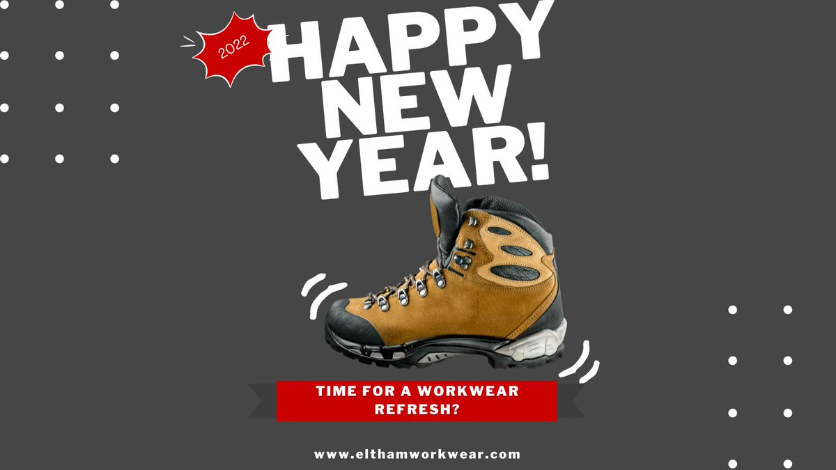 Happy New Year!🎇

Is it time for a workwear refresh?🤔👷‍♂️

Explore our extensive workwear ranges here: bit.ly/3c9d6I4 

#ElthamWorkwear #HappyNewYear #2022 #workwear