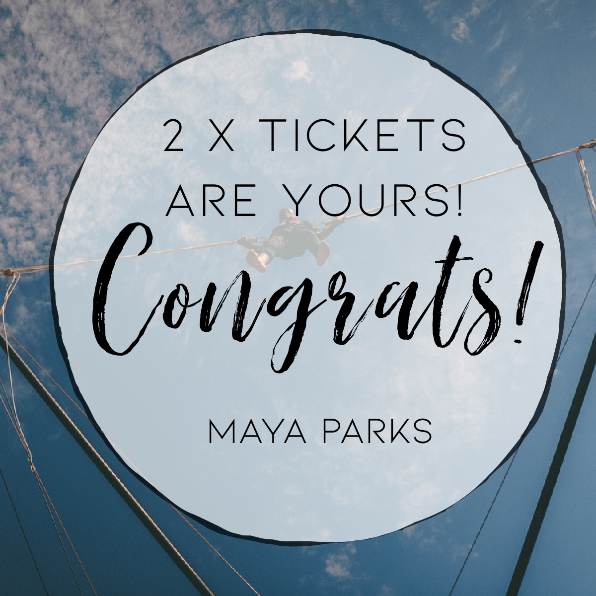 Congratulation to Maya Parks who wins herself a set of return tickets up the mountain, as well as a set of tickets for our Boost n Bounce.

We hope you enjoy the day with us!