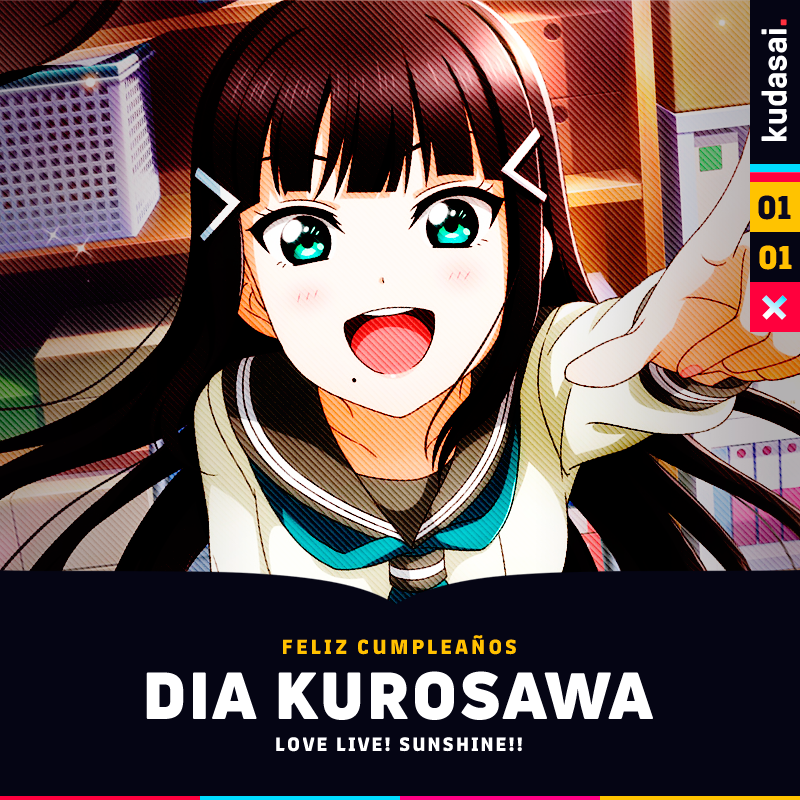 animetrends's tweet photo. El 1 de enero celebramos el cumpleaños de Dia Kurosawa, presidenta del consejo estudiantil de la Preparatoria Otonokizaka y miembros de la unidad musical Aqours en la franquicia de "Love Live! Sunshine!!". #lovelive https://t.co/PR33DU1h6a