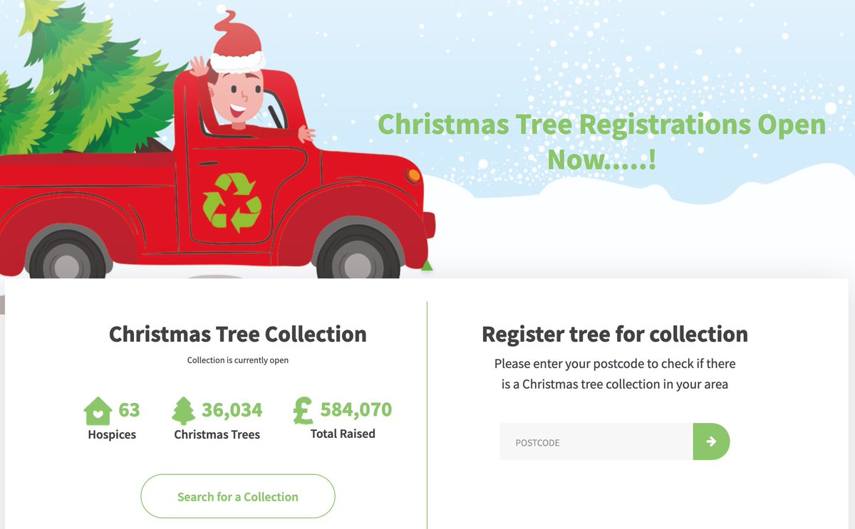 _justhelping's tweet photo. Thank you so much for all your hard work so far, with over 36,000 trees registered it's going to be a busy January !
You can still register your tree here - https://t.co/0J15vRXcE9
#charity #charityxmastree #hospice #januaryclearout #treecollection https://t.co/2HcJwx7Mp8
