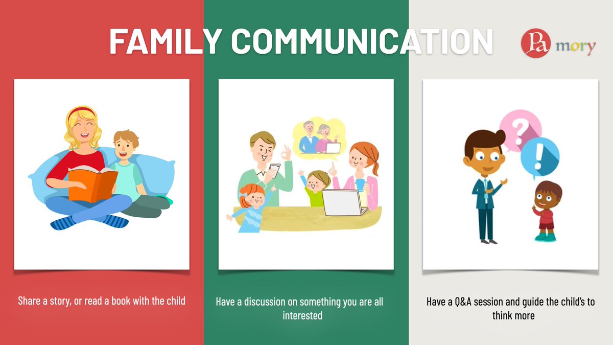 PamoryGroup's tweet photo. If some of your child’s developments behave quite well in communication, then how to create COMMUNICATION sessions in your daily parenting? There are 3 suggestions for you.#positive_parenting https://t.co/11NLevf2S2