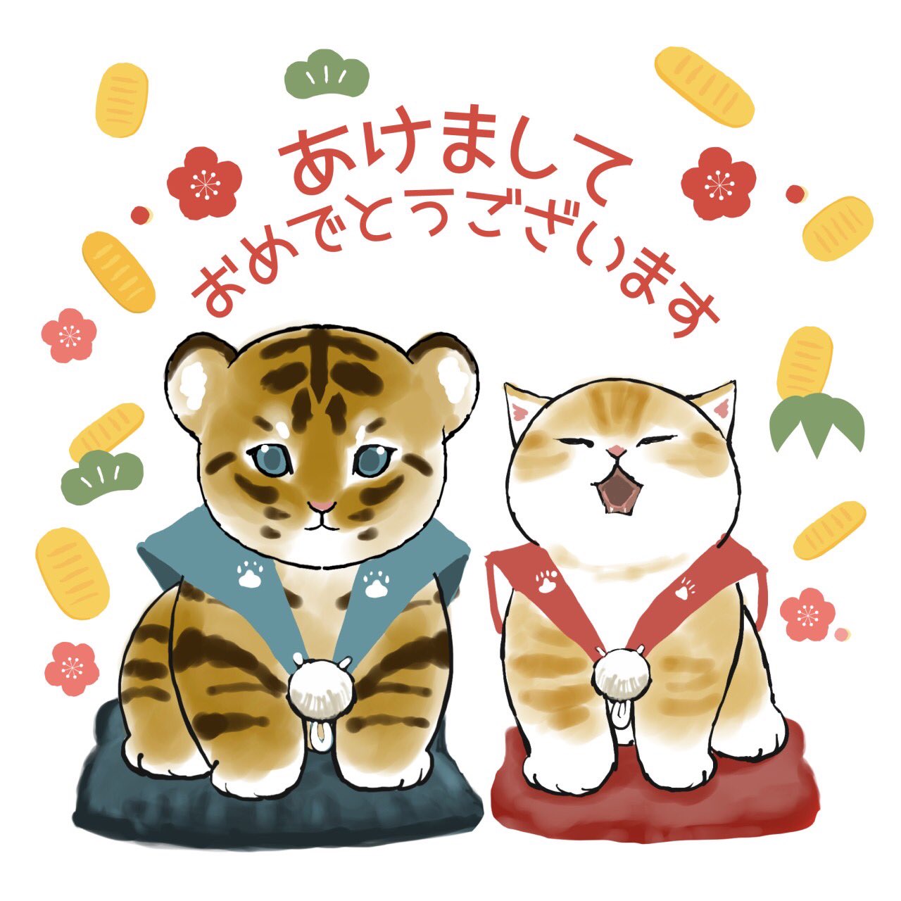 ぢゅの 新年あけましておめでとうございます 22年もにゃんこをよろしくお願いします T Co Vqs3xbmir8 Twitter