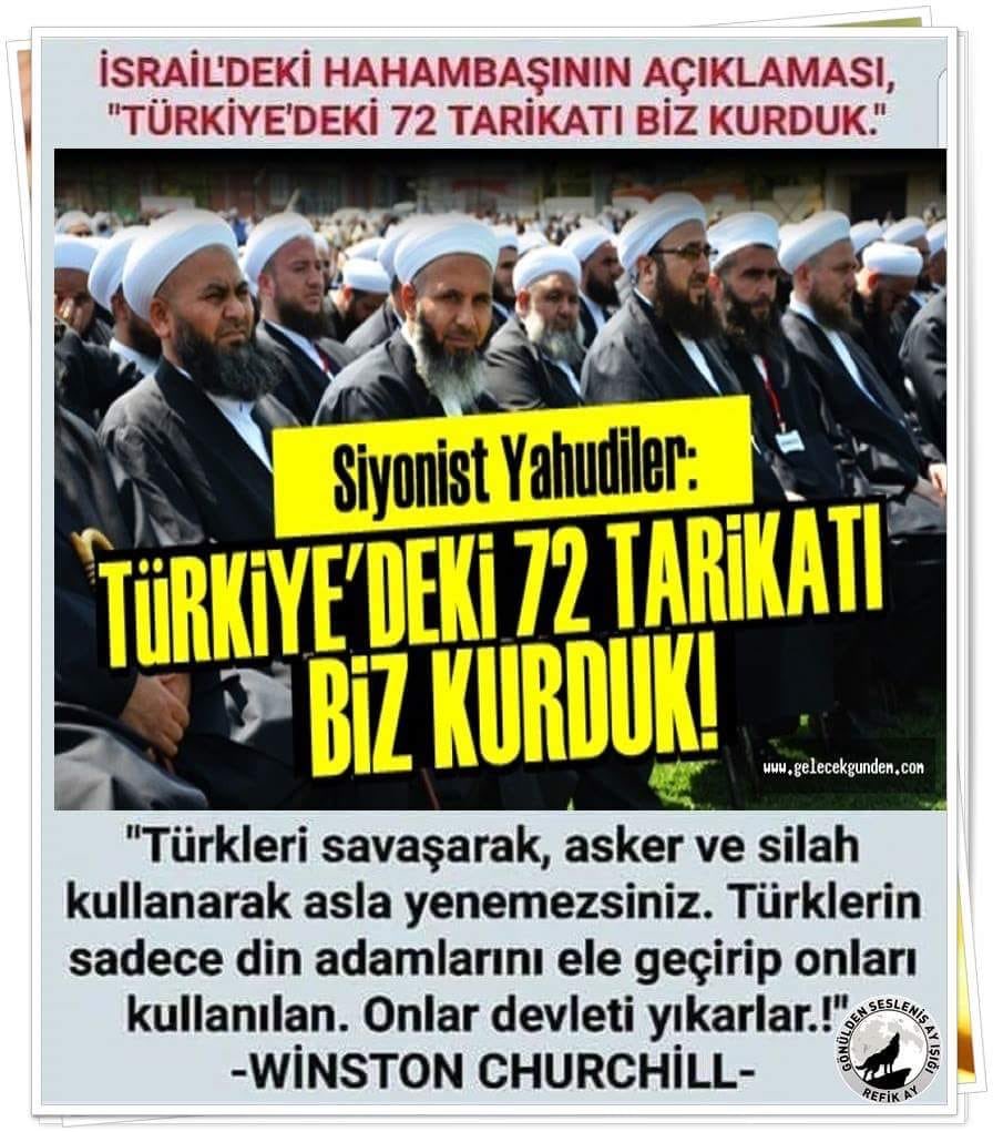 NMediaa's tweet photo. #BurasıislamDevleti 
Atatürk düşmanı olanların hepsi Tarikatlara mensup kişilerdir. https://t.co/KbExMxTyRN